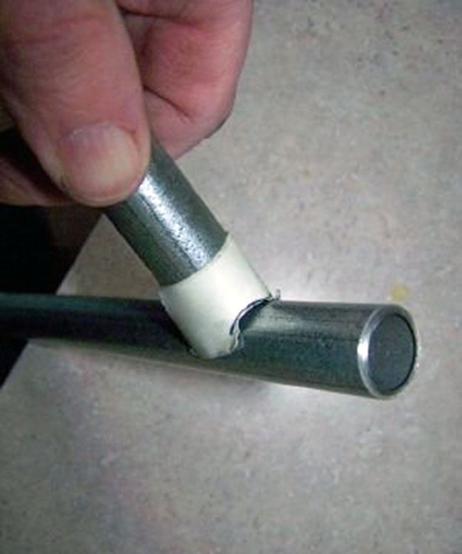 Como fazer uma sela para tubo de 90 graus