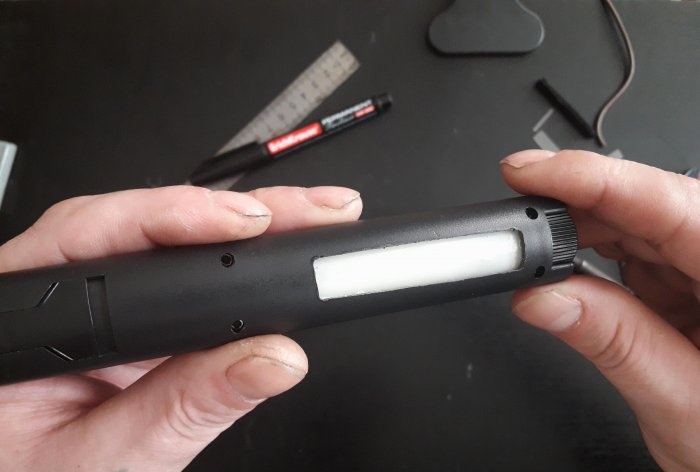 Modification of a gas soldering iron