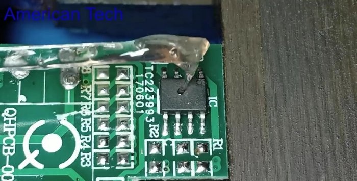Homemade device for dismantling SMD without a hair dryer
