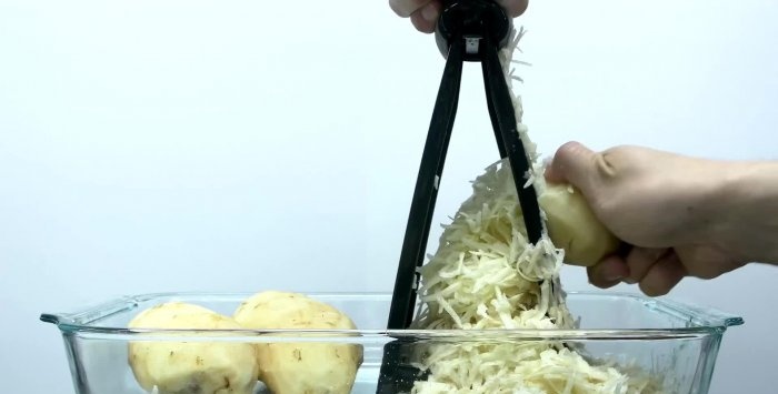 Extraindo amido de batatas