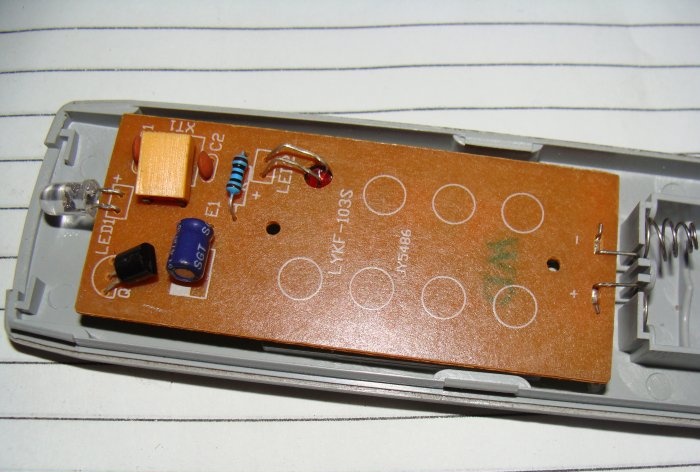 Udskiftning af IR-dioden i fjernbetjeningen øger kontrolområdet