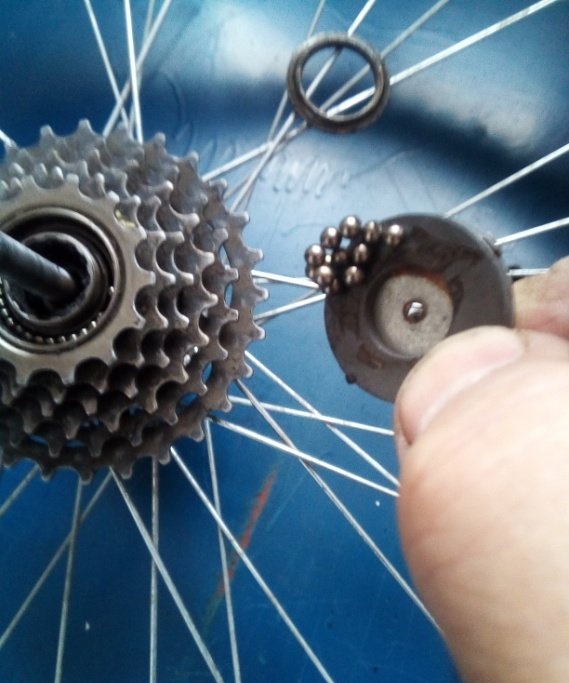 Desmuntatge, manteniment i muntatge del buje posterior i del trinquet de la roda de la bicicleta
