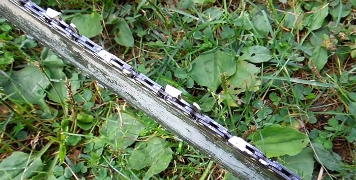Affilatura rapida della catena della motosega con una smerigliatrice