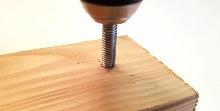 Hacer un grifo de madera a partir de un perno