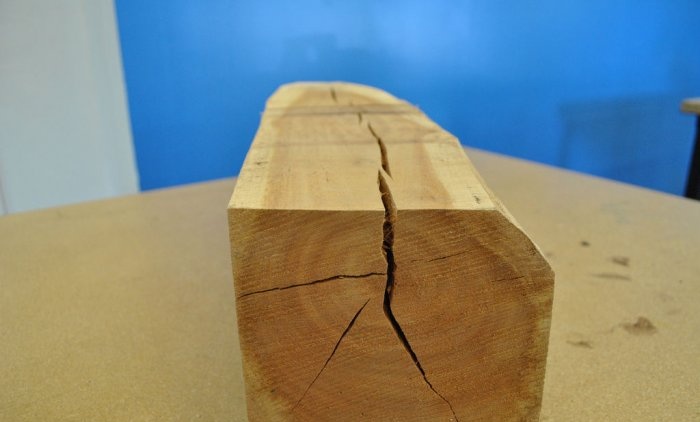 Repairing cracks in wood