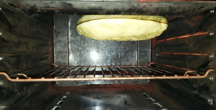 Uzbek flatbread in the oven Like from a tandoor