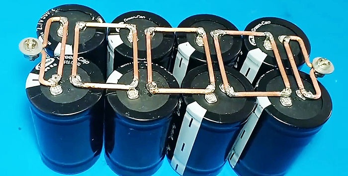 Battery based on supercapacitors - ionistors