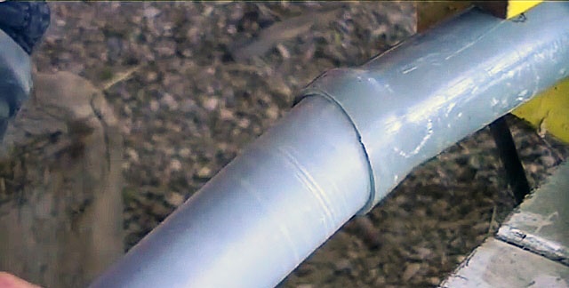 PVC-buizen aansluiten zonder connector