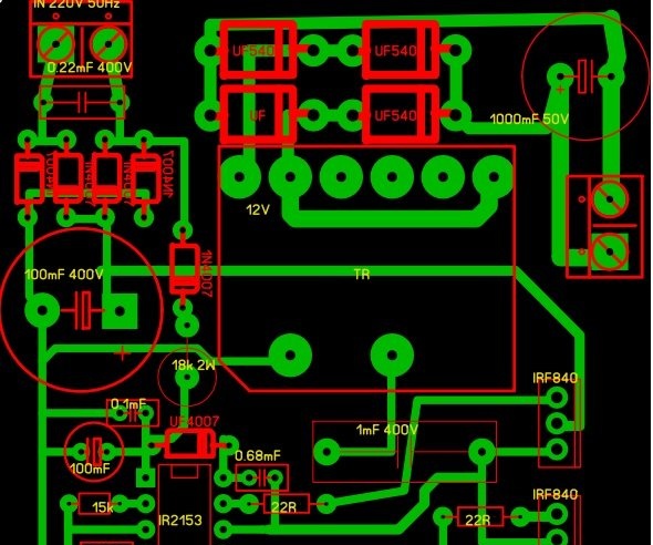 Doe-het-zelf krachtige schakelende voeding voor 12 volt