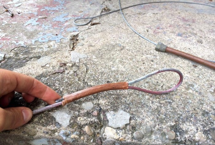 Hoe maak je een lus aan een kabel?