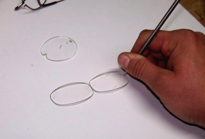 Reparação rápida de armação de óculos