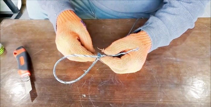 How to braid the end of a rope into a loop