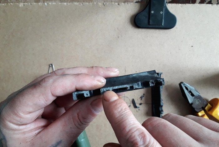 How to repair a broken plastic part