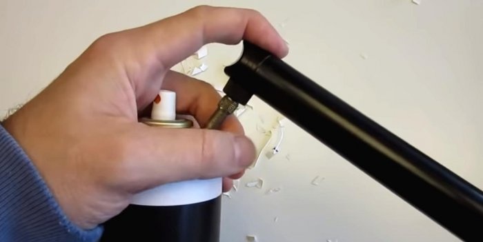 How to make a reusable aerosol from a regular one