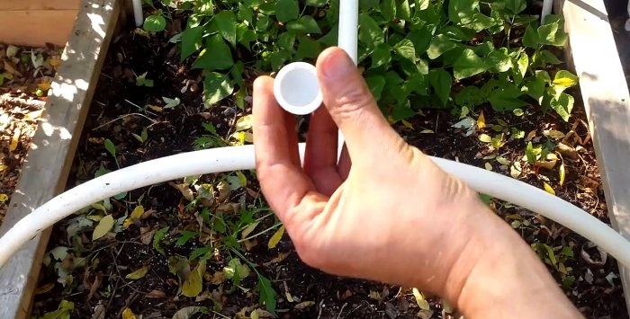 חממה פשוטה עשויה צינורות PVC במו ידיך