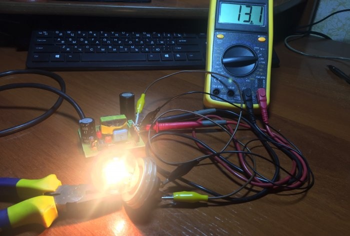 12 volt için kendin yap güçlü anahtarlamalı güç kaynağı