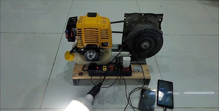 Ako vyrobiť 220 V generátor z trimovacieho motora