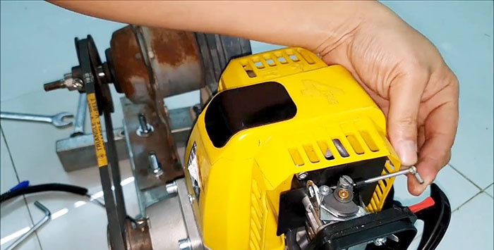 Hogyan készítsünk 220 V-os generátort trimmer motorból