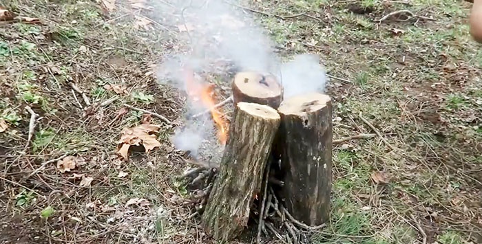 Sju sätt att göra upp eld utomhus