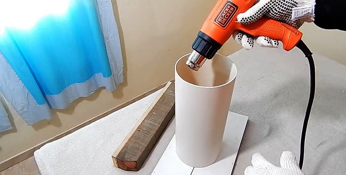 Πώς να μετατρέψετε έναν στρογγυλό σωλήνα PVC σε τετράγωνο