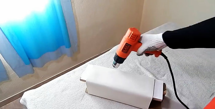 Cum să transformi o țeavă rotundă din PVC într-una pătrată