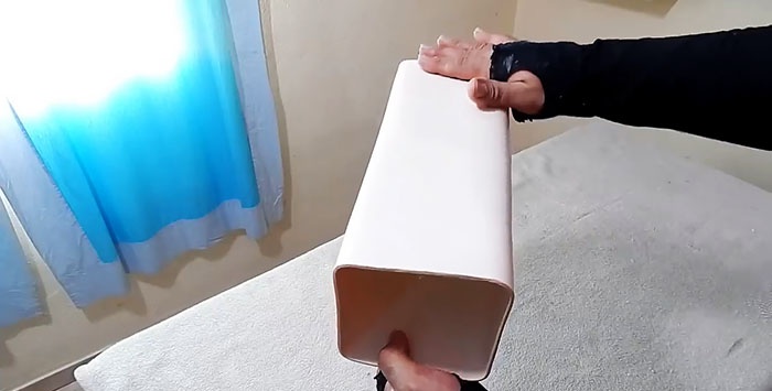 Yuvarlak bir PVC boruyu kare boruya nasıl dönüştürebilirsiniz?