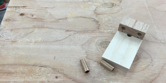 DIY template for furniture dowels