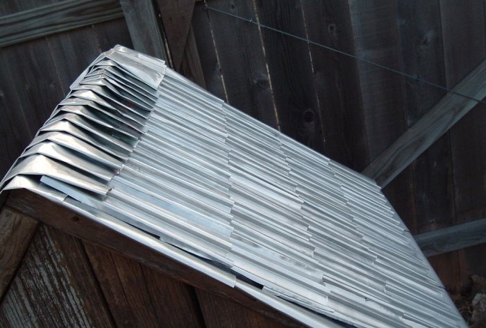 Aluminum can roofing