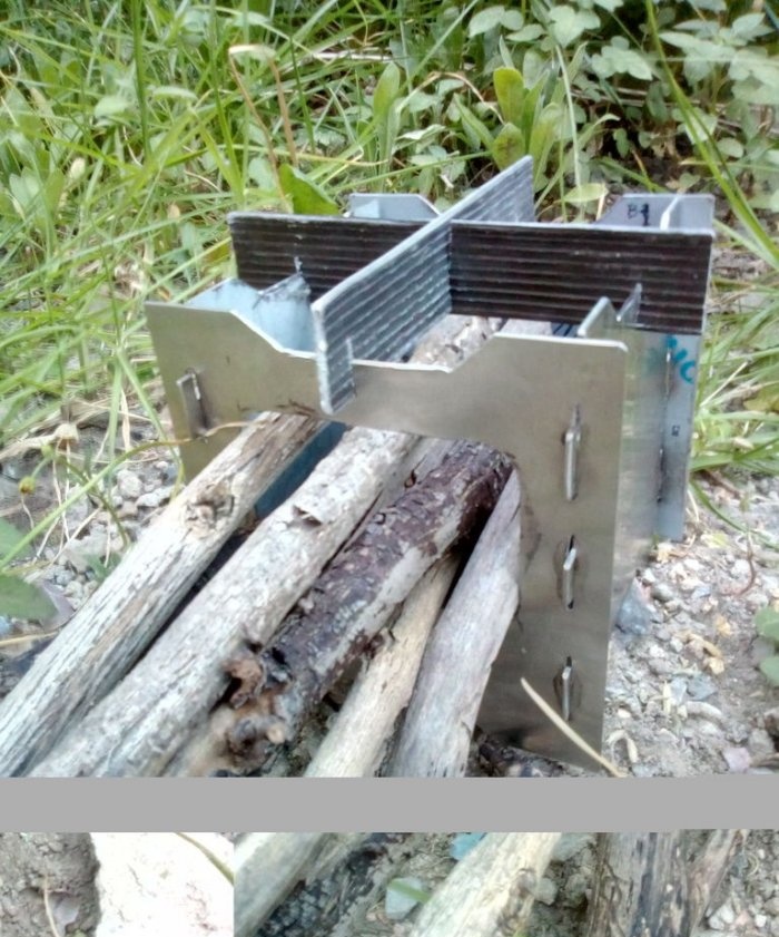 How to make a folding pocket stove for camping cooking