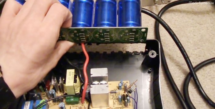 We put supercapacitors in the UPS instead of the battery