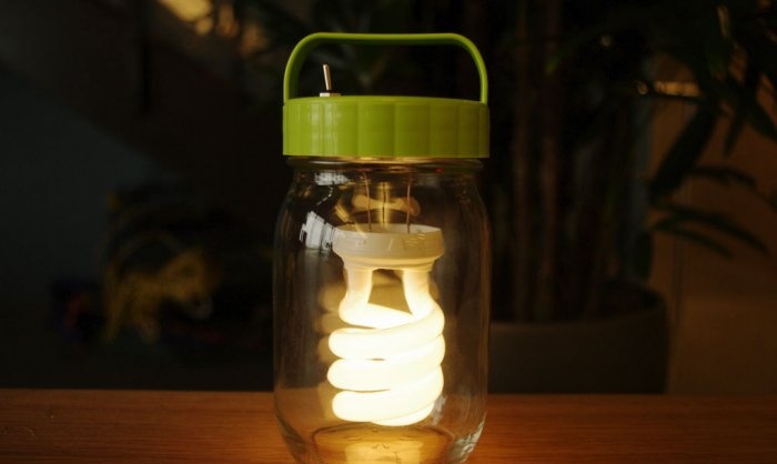 Lampe de poche DIY dans un pot