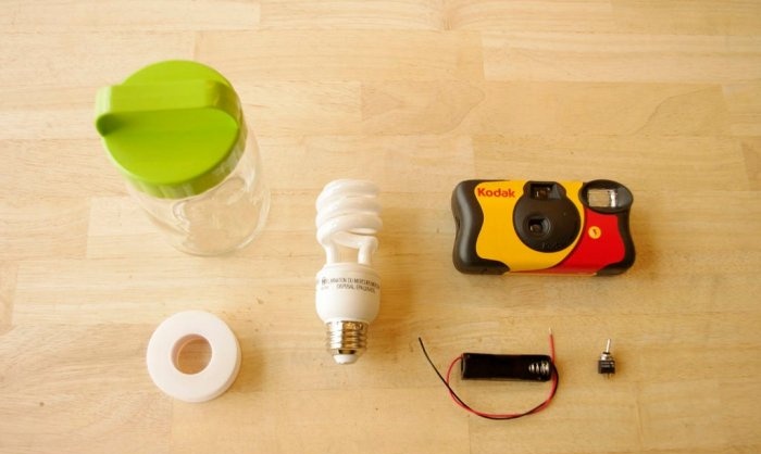 Lampe de poche DIY dans un pot