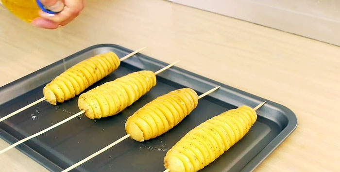 كيفية تقطيع البطاطس إلى حلزونات بسكين عادي