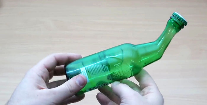 Cómo doblar el cuello de una botella de vidrio.