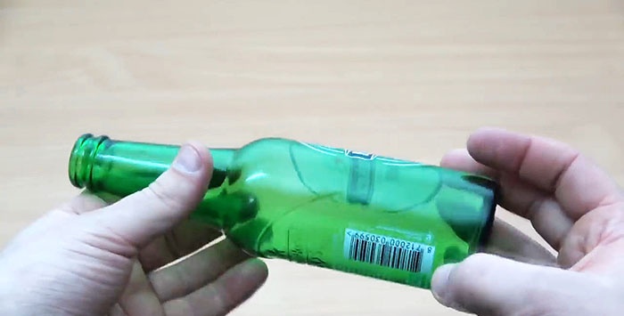 How to bend the neck of a glass bottle
