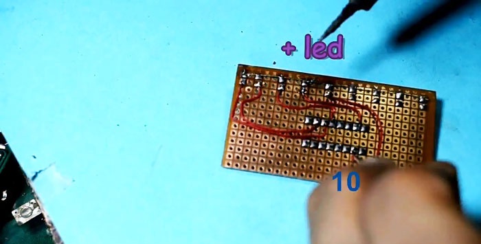 DIY gaitas lukturi uz vienas mikroshēmas