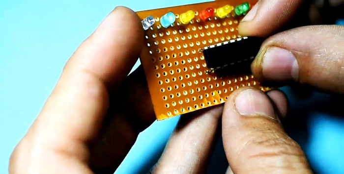 Luces de marcha de bricolaje en un chip