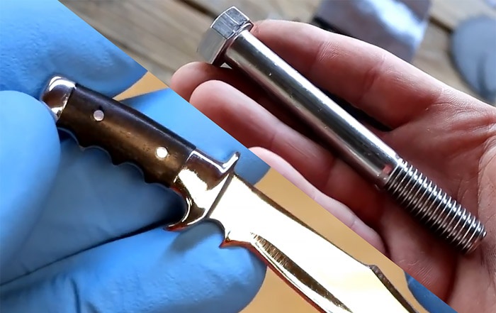 Paano gawing isang magandang maliit na souvenir hunting knife ang isang bolt