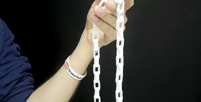 Cómo hacer una cadena con tubo de PVC.