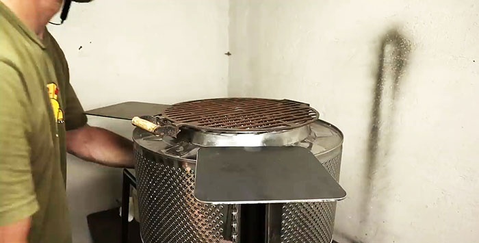 Como fazer uma super grelha com o tambor de uma máquina de lavar usada