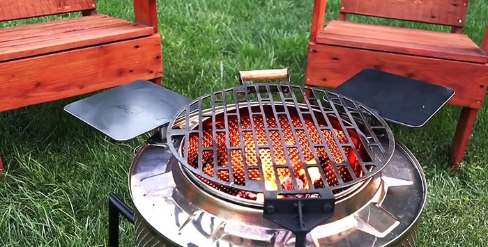 How to make a super grill from a used washing machine drum