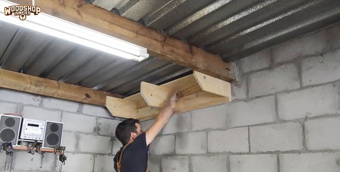 Jak zrobić wiszące półki w garażu lub warsztacie, które nie zajmują miejsca