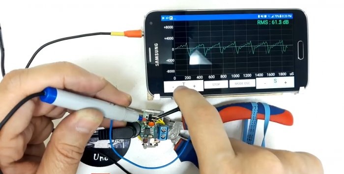Un simple oscilloscope fait maison depuis un smartphone