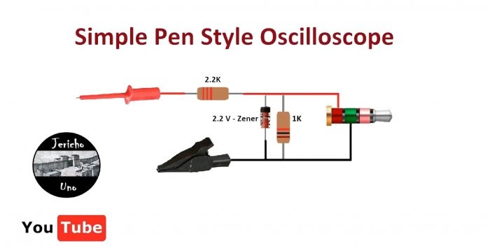 Een eenvoudige zelfgemaakte oscilloscoop van een smartphone