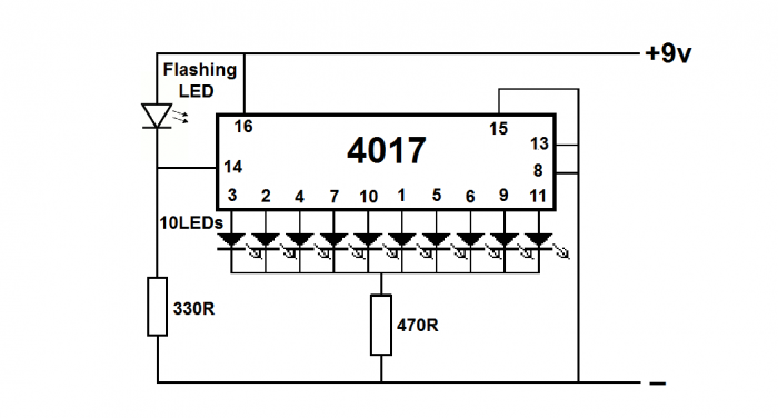 DIY-Lauflichter auf einem Chip