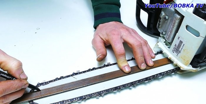 Hoe u van een kettingzaag een heggenschaar kunt maken, handig afneembaar opzetstuk