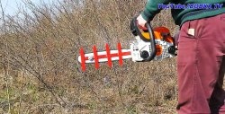How to turn a chainsaw into a hedge trimmer, homemade removable equipment