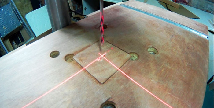 How to make a homemade laser pointer for a drilling machine