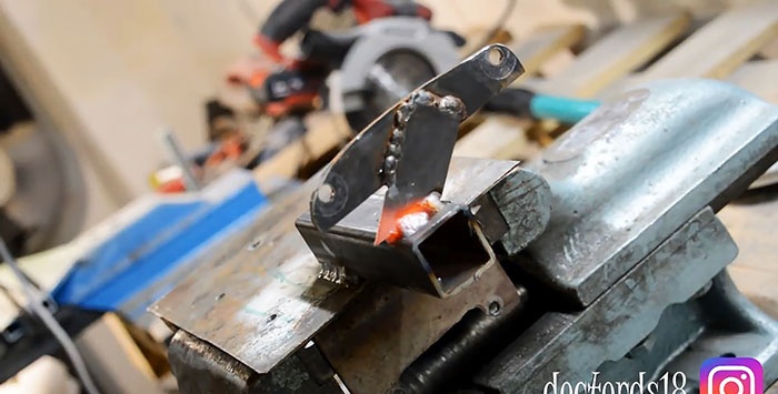 Do-it-yourself motor drill from a trimmer