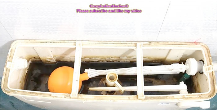 How to remove solid deposits from the cistern using any available method